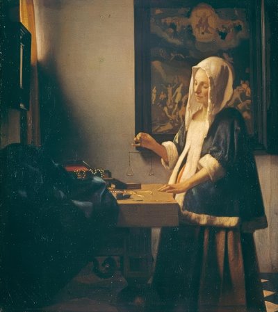 The Pearl Weigher by Jan Vermeer van Delft